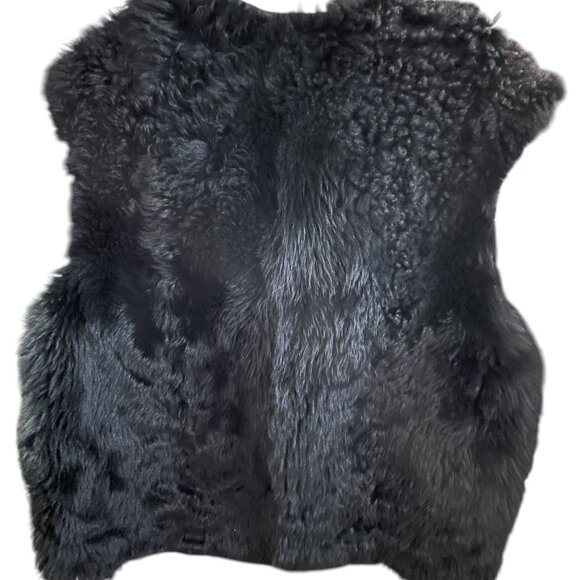 Genuine Leather Shearling Women's Vest NWT $1500 retail - Picture 5 of 14